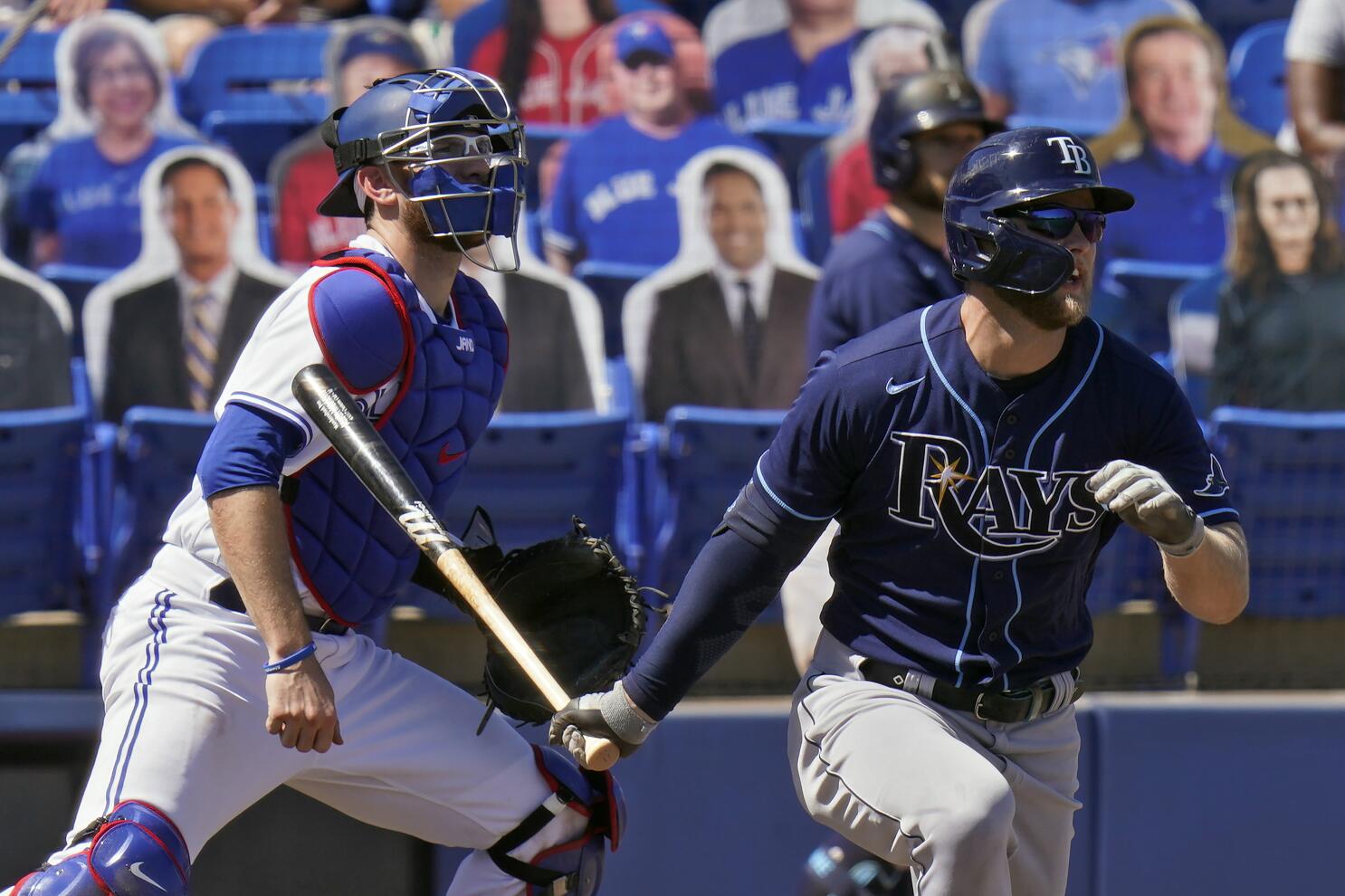 Baseball player, Brandon Drury of the Toronto Blue Jays is possibly Single