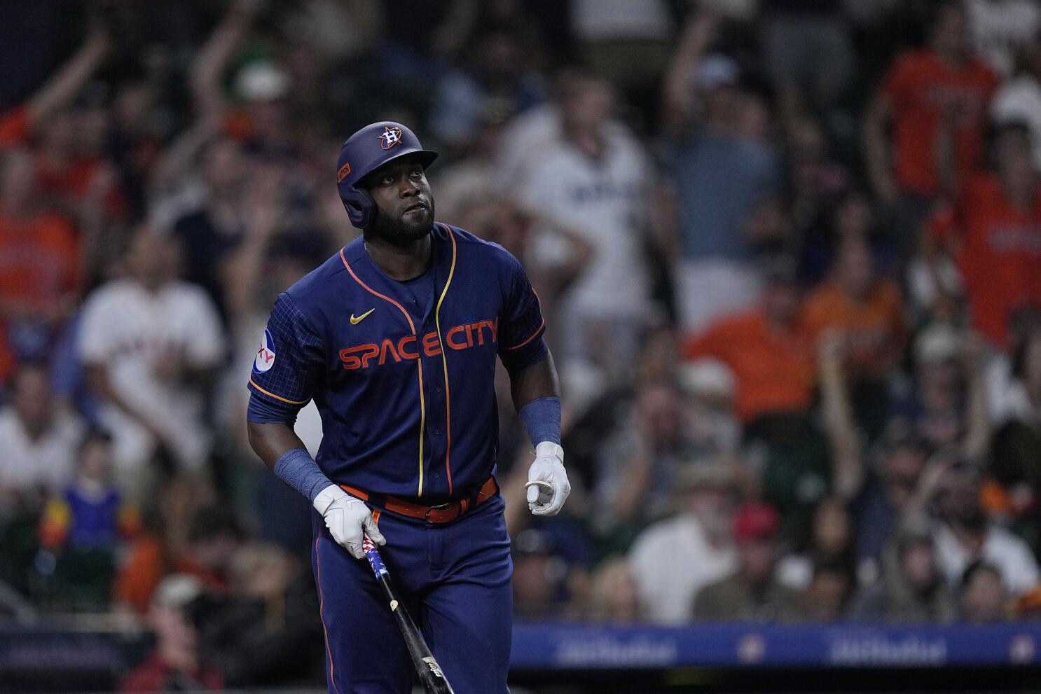 Astros star Yordan Alvarez 'doing fine' after being taken to