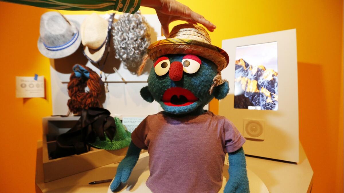 "The Jim Henson Exhibition" includes an interactive exhibit encouraging visitors to build their own puppet.