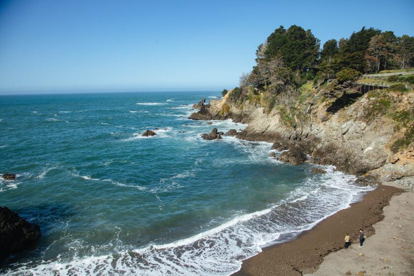 JENNER, CA - APRIL 01: The cove at Stockhoff Creek in Jenner. Photographed on Friday, April 1, 2022. (Myung J. Chun / Los Angeles Times)