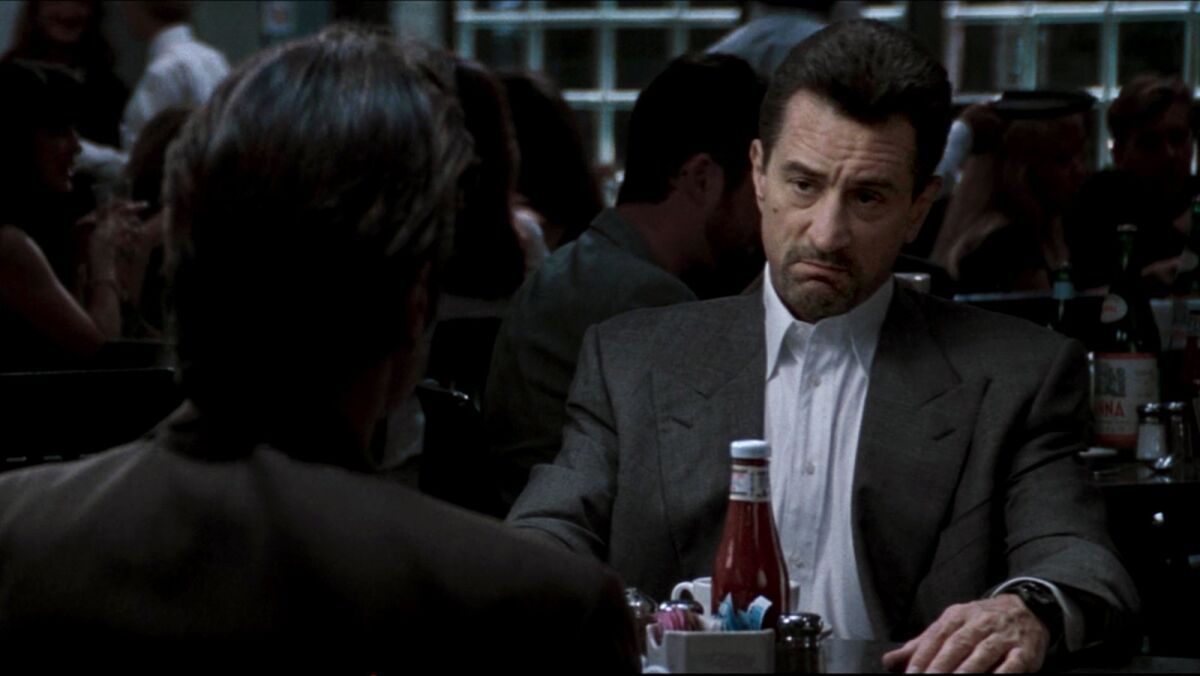 Al Pacino and Robert De Niro in "Heat."
