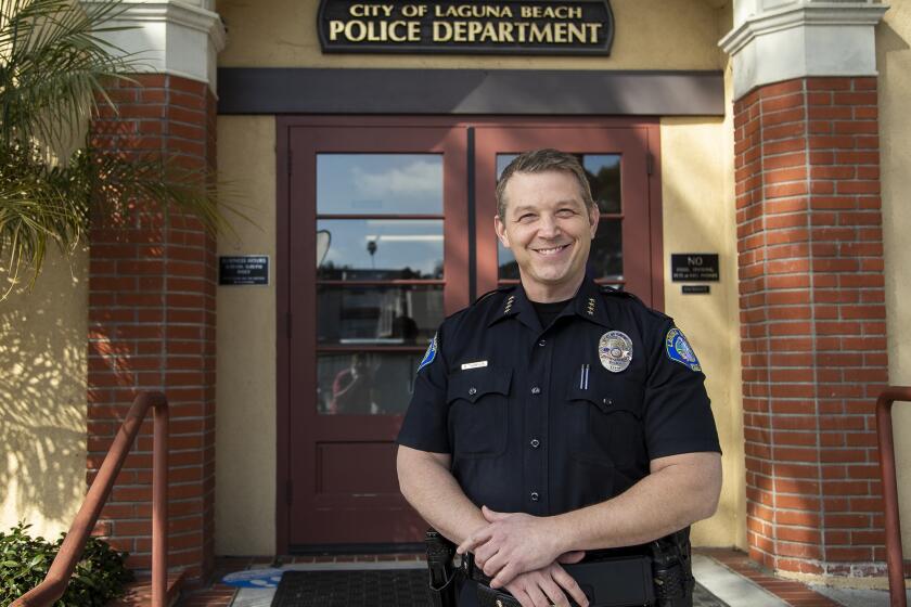 Laguna Beach Police Chief Robert Thompson replaced Laura Farinella in January.