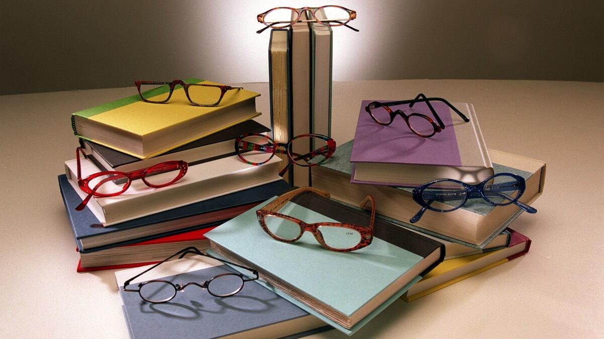 Reading glasses, the iconic accessory of bibliophiles.