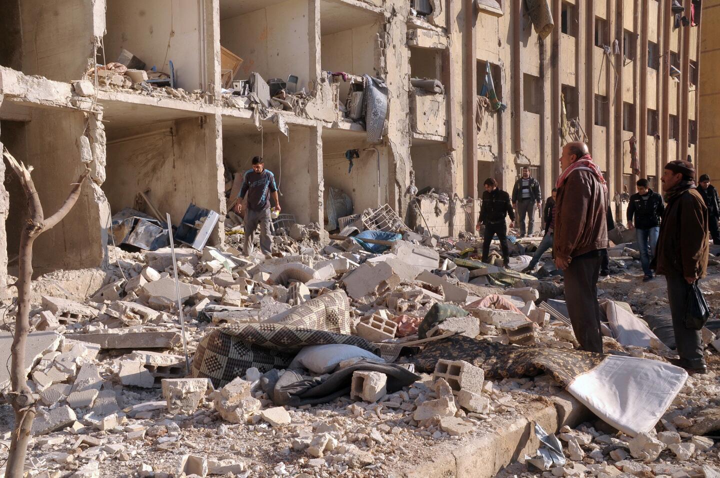 Aleppo, Syria, bombing