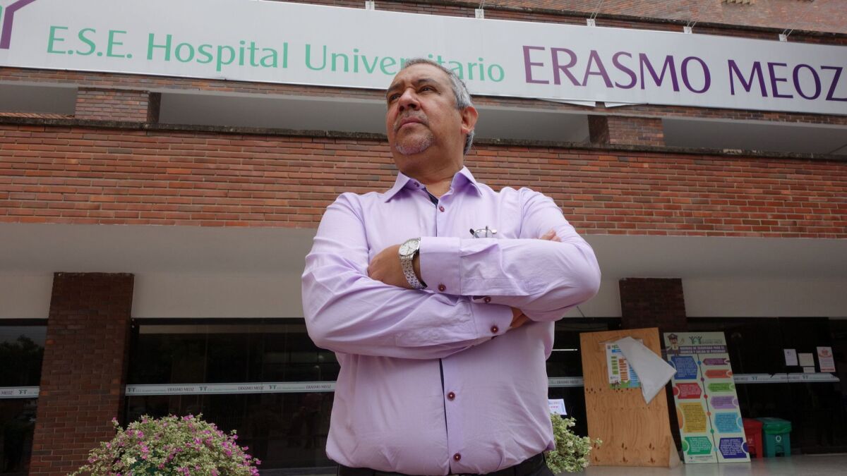 Juan Agustin Ramirez, director of Erasmo Meoz University Hospital, said his clinic has run up $5 million in debts attending to Venezuelan emergency patients for which the government has so far failed to reimburse.