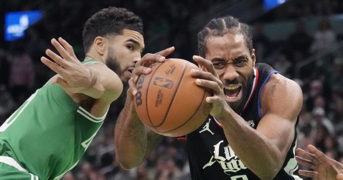 Kawhi Leonard and Clippers can’t keep pace with Celtics in crunch time