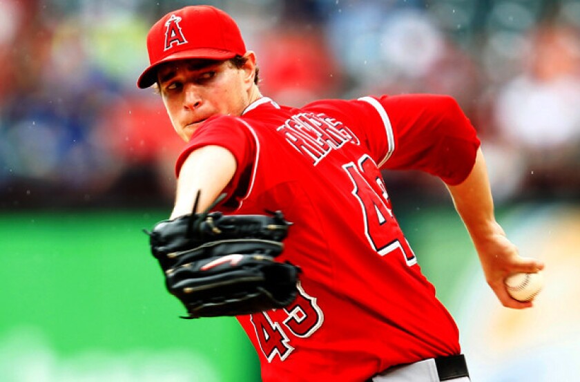 The Angels will need young right-hander Garrett Richards, currently slotted as the No. 3 starter, to live up to his billing this season.
