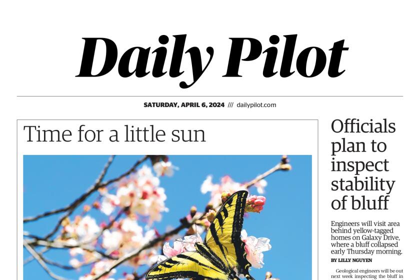 Front page of the Daily Pilot e-newspaper for Saturday, April 6, 2024.