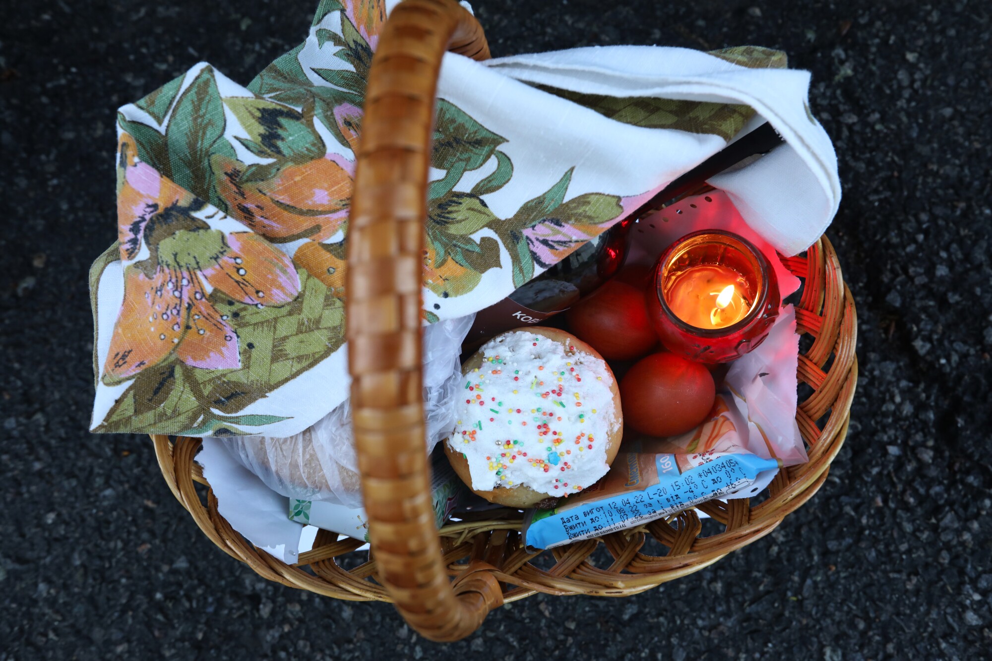 An Easter basket