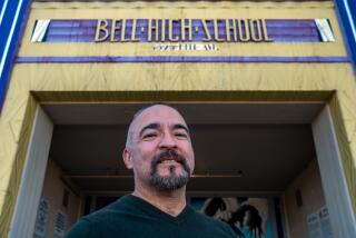 Bell, CA - Portrait of Bell Mayor Fidencio Gallardo at Bell High School on Wednesday, Nov. 22, 2023 in Bell, CA. Gallardo is running for an LAUSD seat in 2024. (Francine Orr / Los Angeles Times)