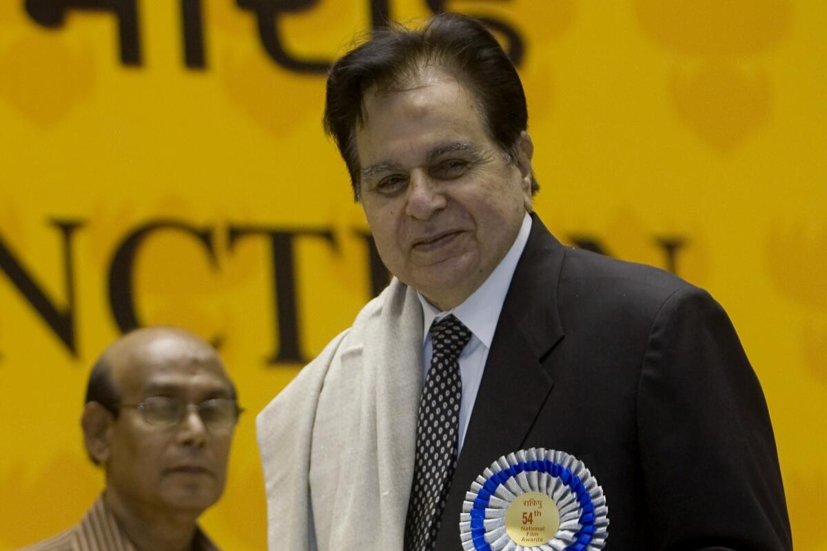 Dilip Kumar at an awards ceremony