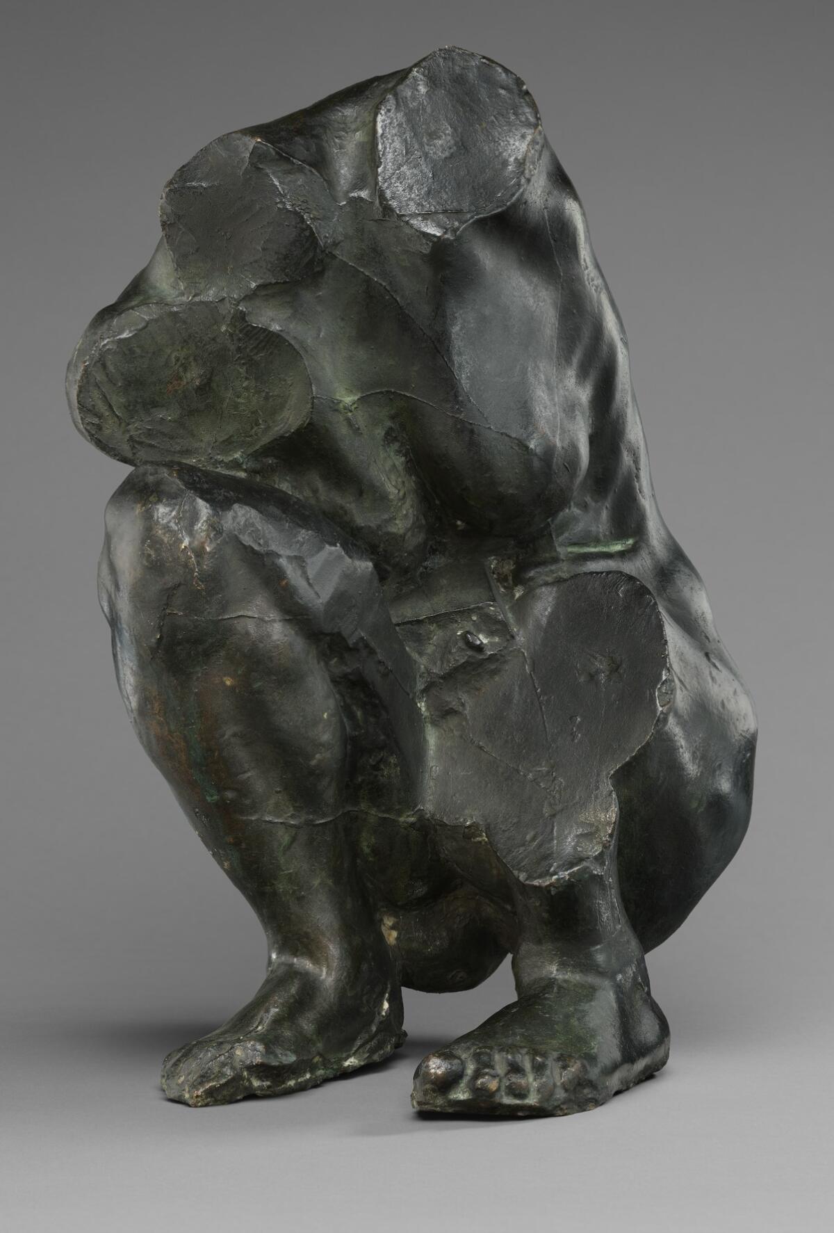 Camille Claudel, "Torso of a Crouching Woman," modeled circa 1884-85, bronze cast about 1913