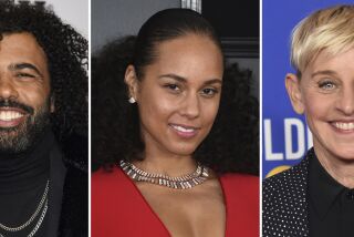 This combination photo of celebrities with birthdays from Jan 22 - Jan. 28 shows Diane Lane, from left, Chita Rivera, Daveed Diggs, Alicia Keys, Ellen DeGeneres, James Cromwell and Alan Alda. (AP Photo)