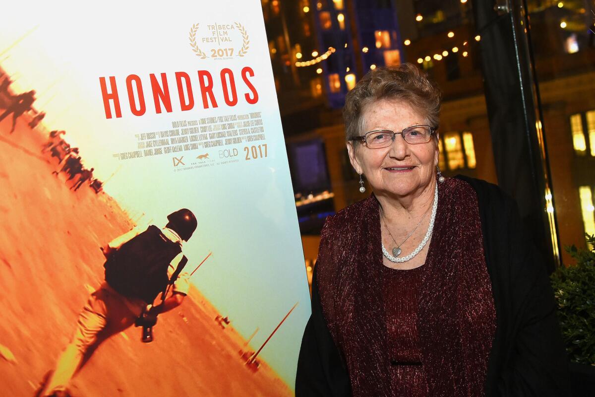 "Hondros," a documentary about the life of late Pulitzer Prize-winning photographer Chris Hondros, received the Audience Award for documentary at Tribeca. Pictured: Inge Hondros.