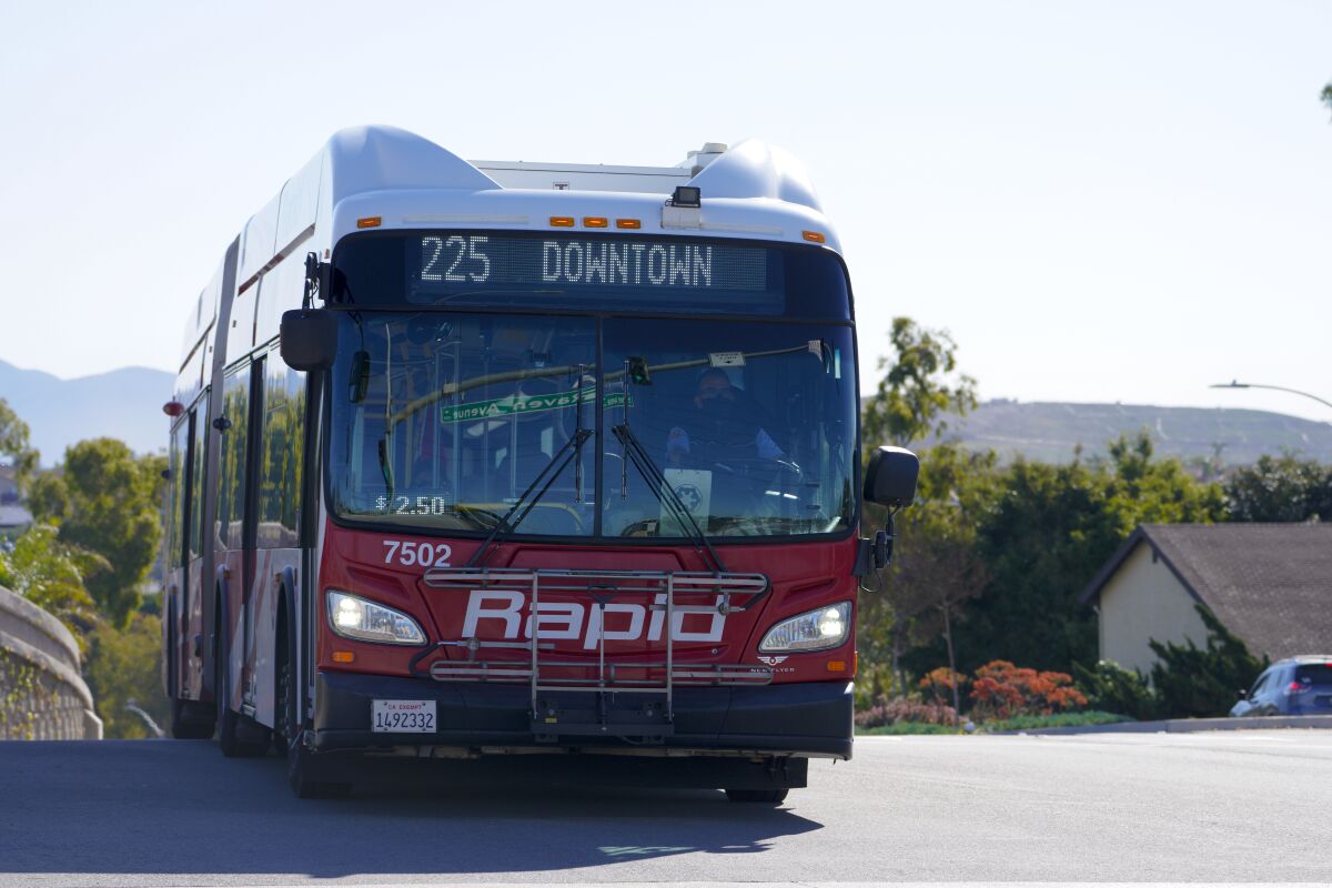 San Diego Rapid bus