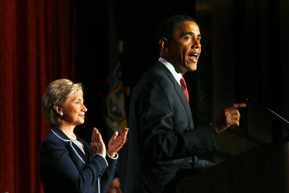 Campaign Hillary Clinton with Barak Obama