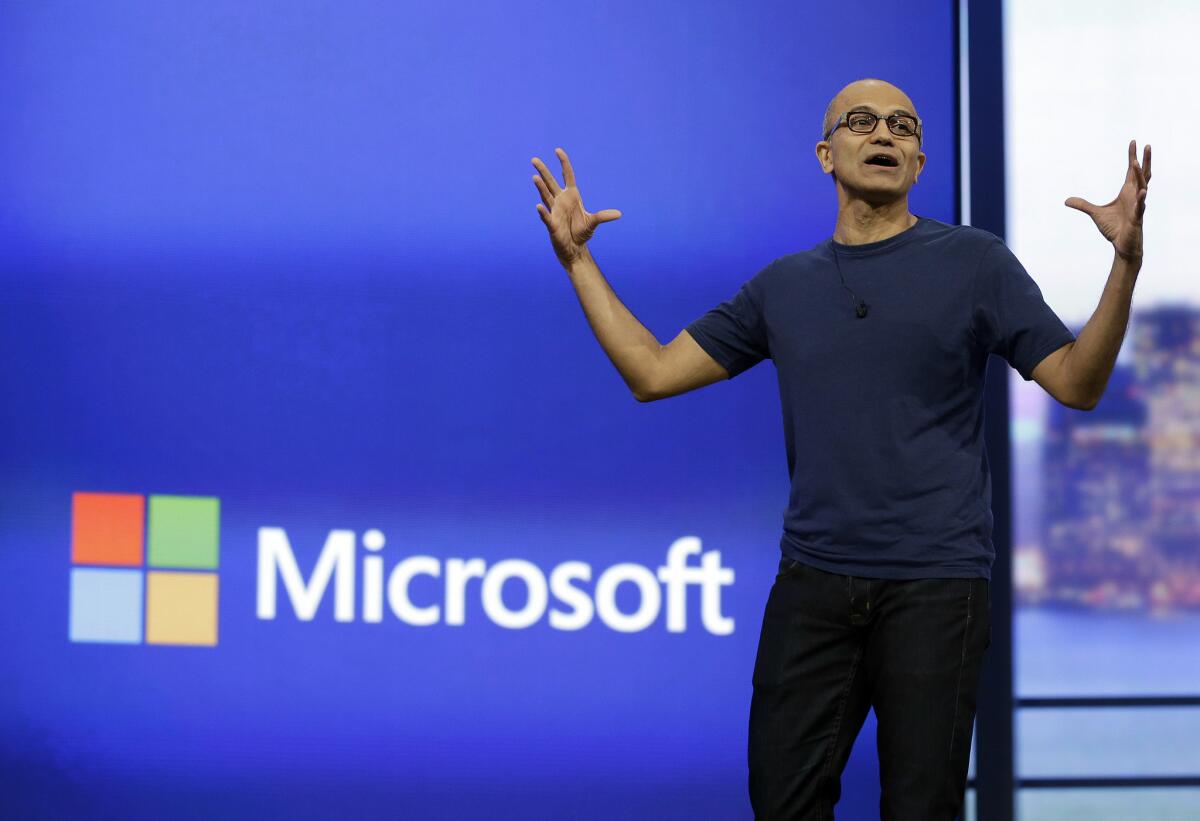Satya Nadella brought Microsoft back from brink of irrelevance - Los  Angeles Times