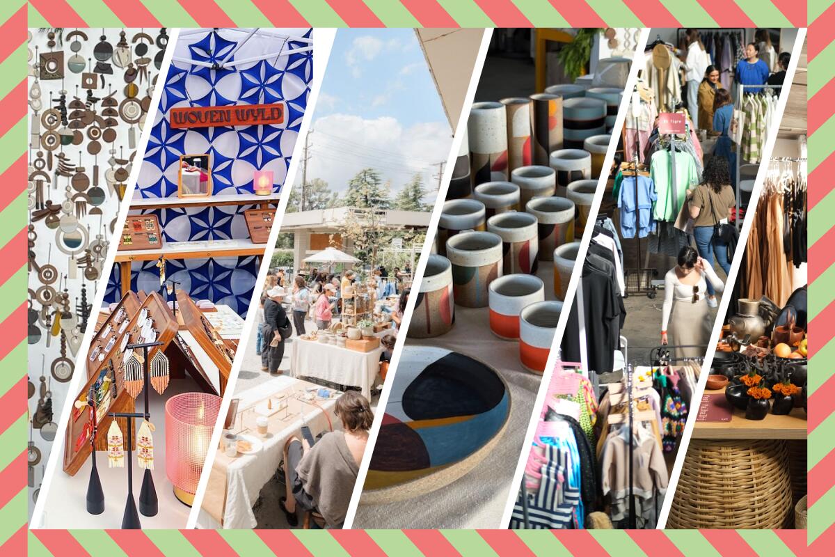 Gifts, crafts and ware for sale at Los Angeles craft markets and fairs.