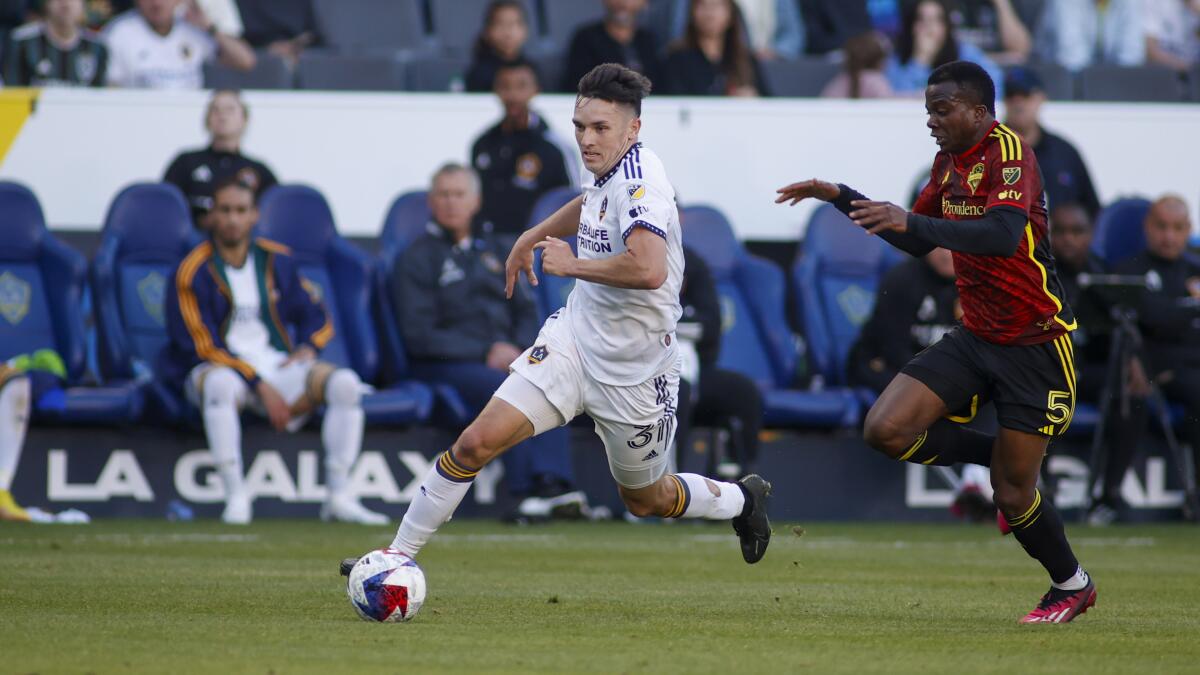 Preston Judd, pictured at left April 1, scored the Galaxy's only goal in their 3-1 loss to Colorado on Saturday night.
