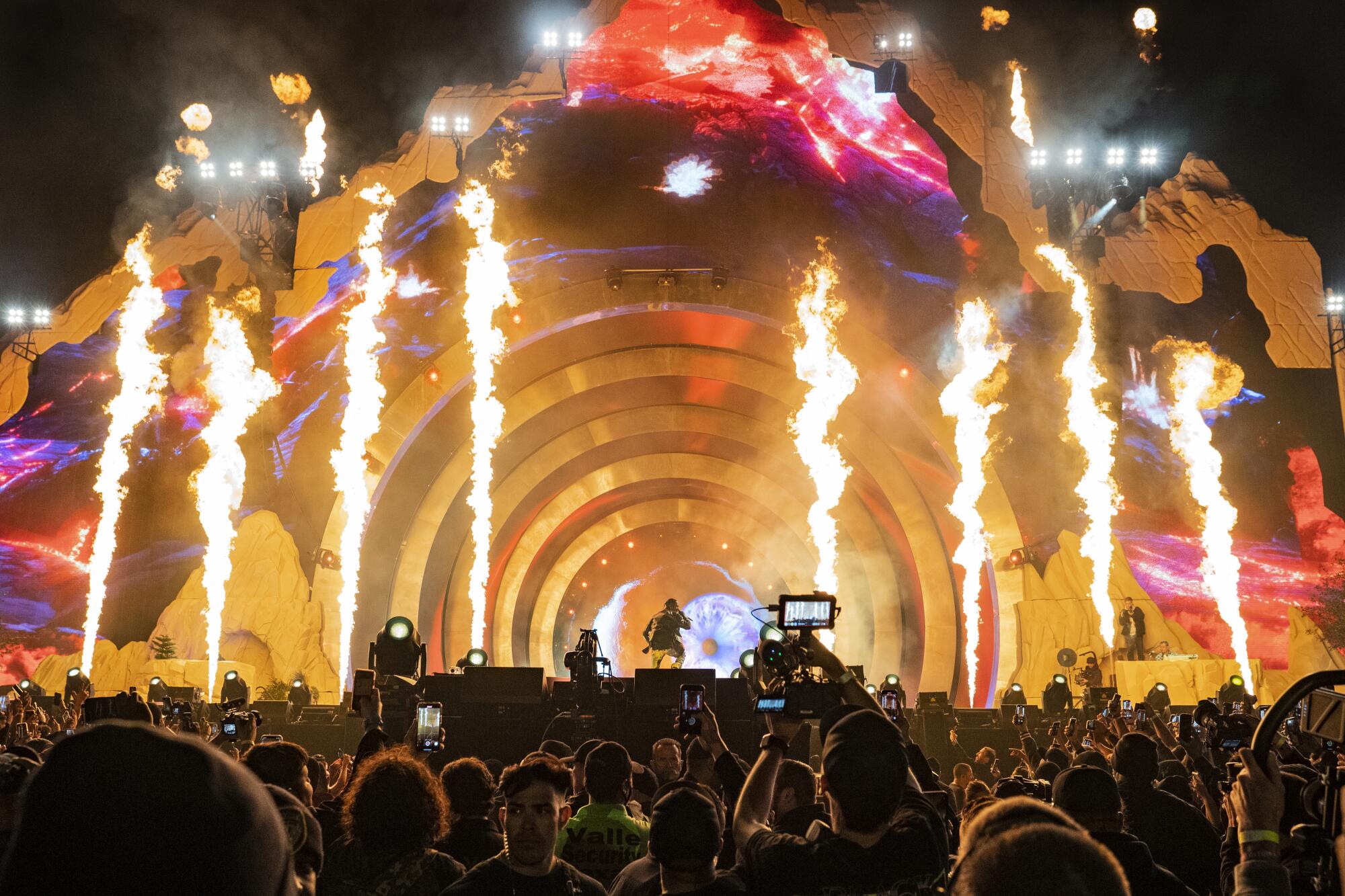 Travis Scott performs at the Astroworld Festival at NRG Park on Nov. 5, 2021.