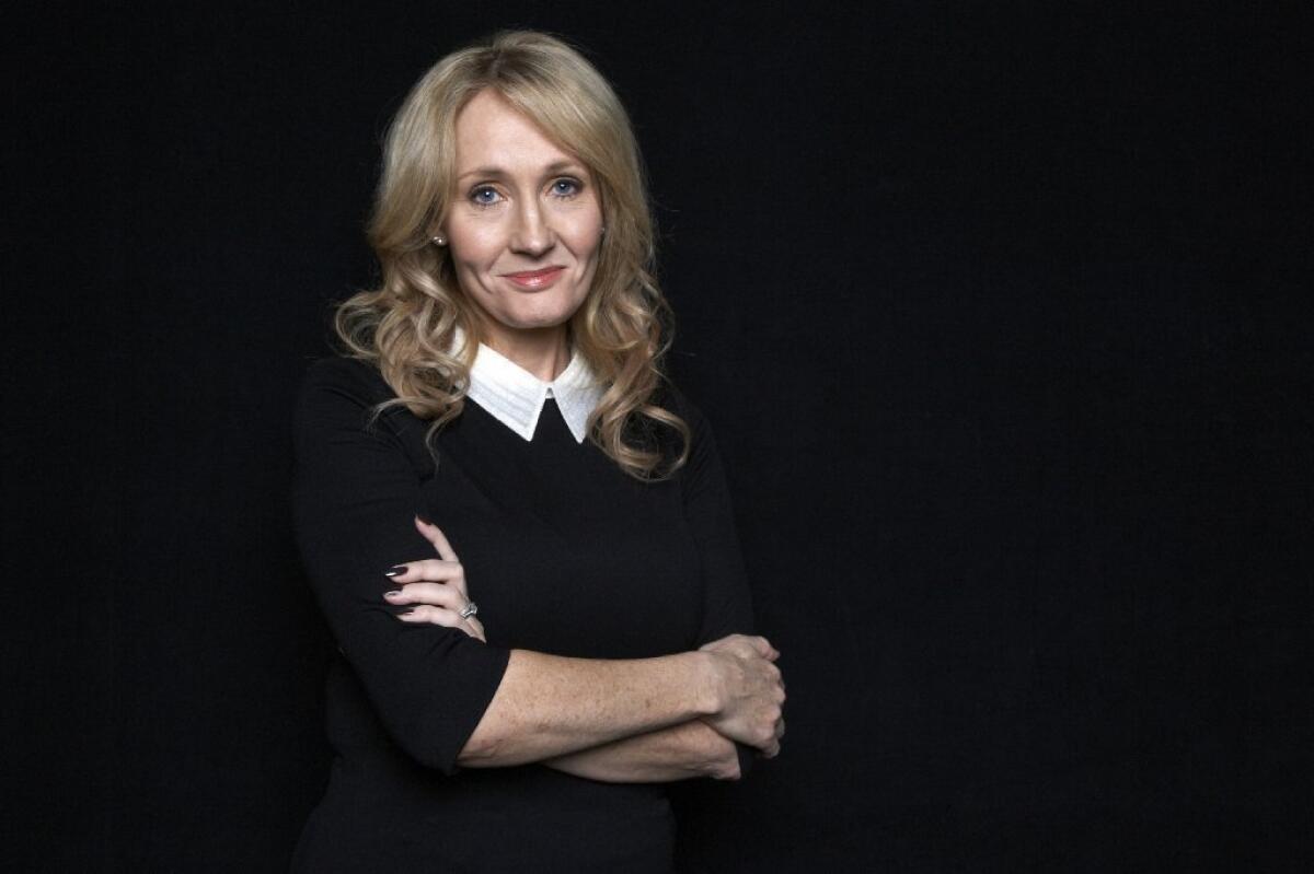 The author J.K. Rowling at an appearance to promote her latest book "The Casual Vacancy, " at The David H. Koch Theater in New York.
