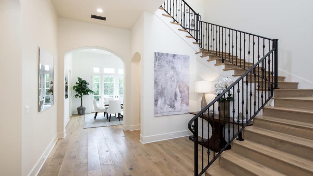The newly built town home in Century City has four bedrooms and 6.5 bathrooms in 5,730 square feet of living space.