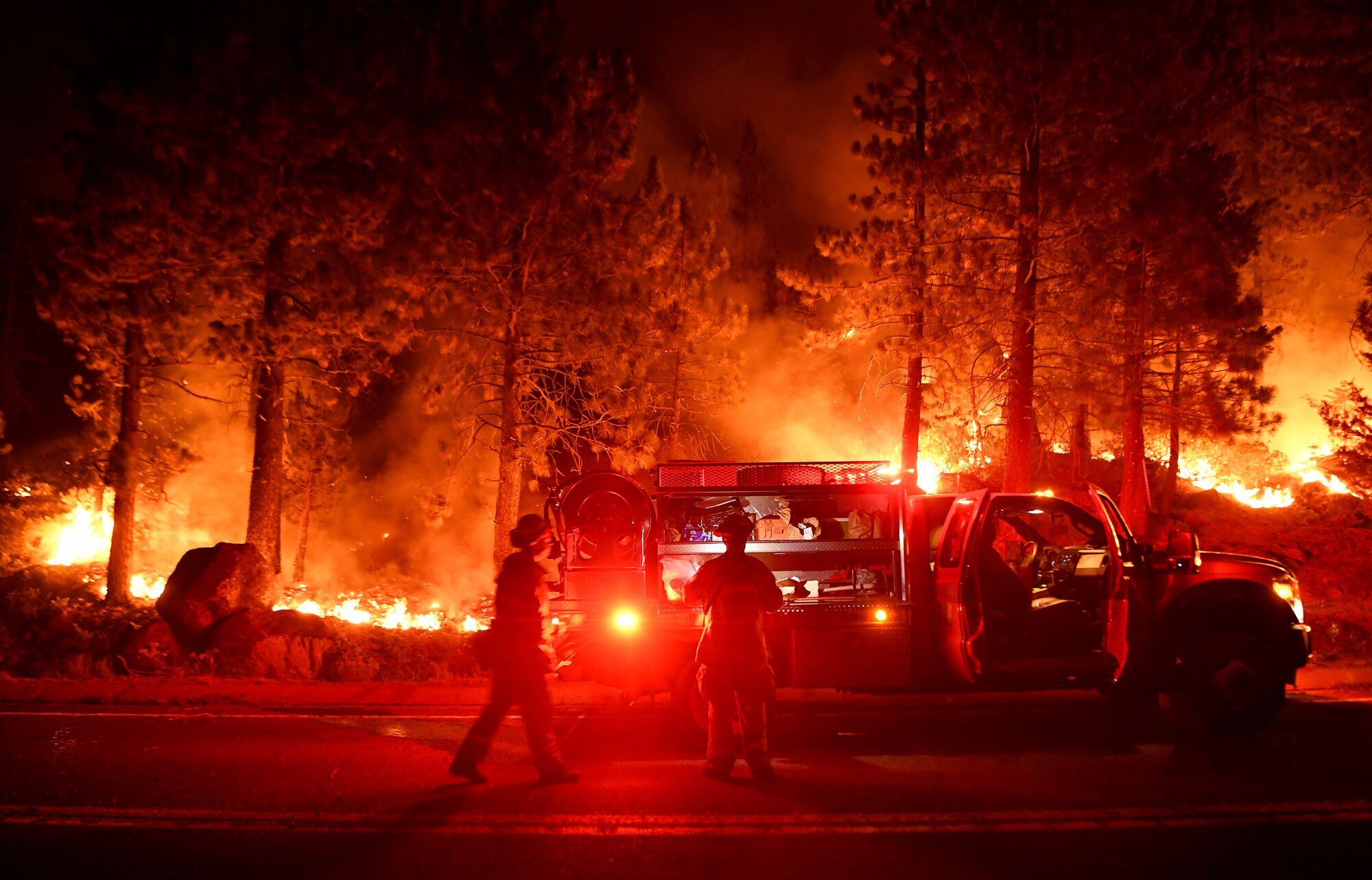 By Thursday afternoon, the fire had scorched more than 210,000 acres.