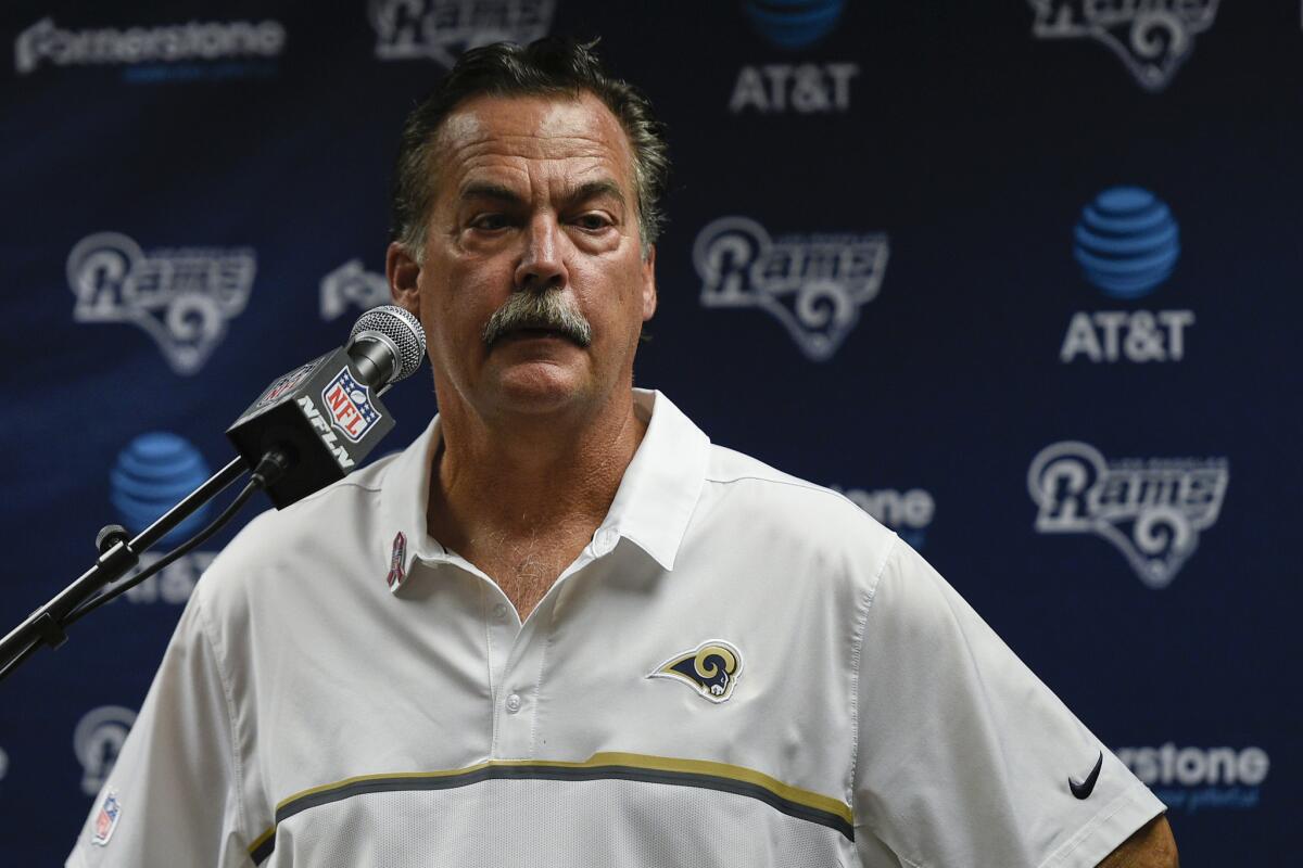 Coach Jeff Fisher says the Rams are prepared logistically to handle traveling to Detroit and London for their next two games.