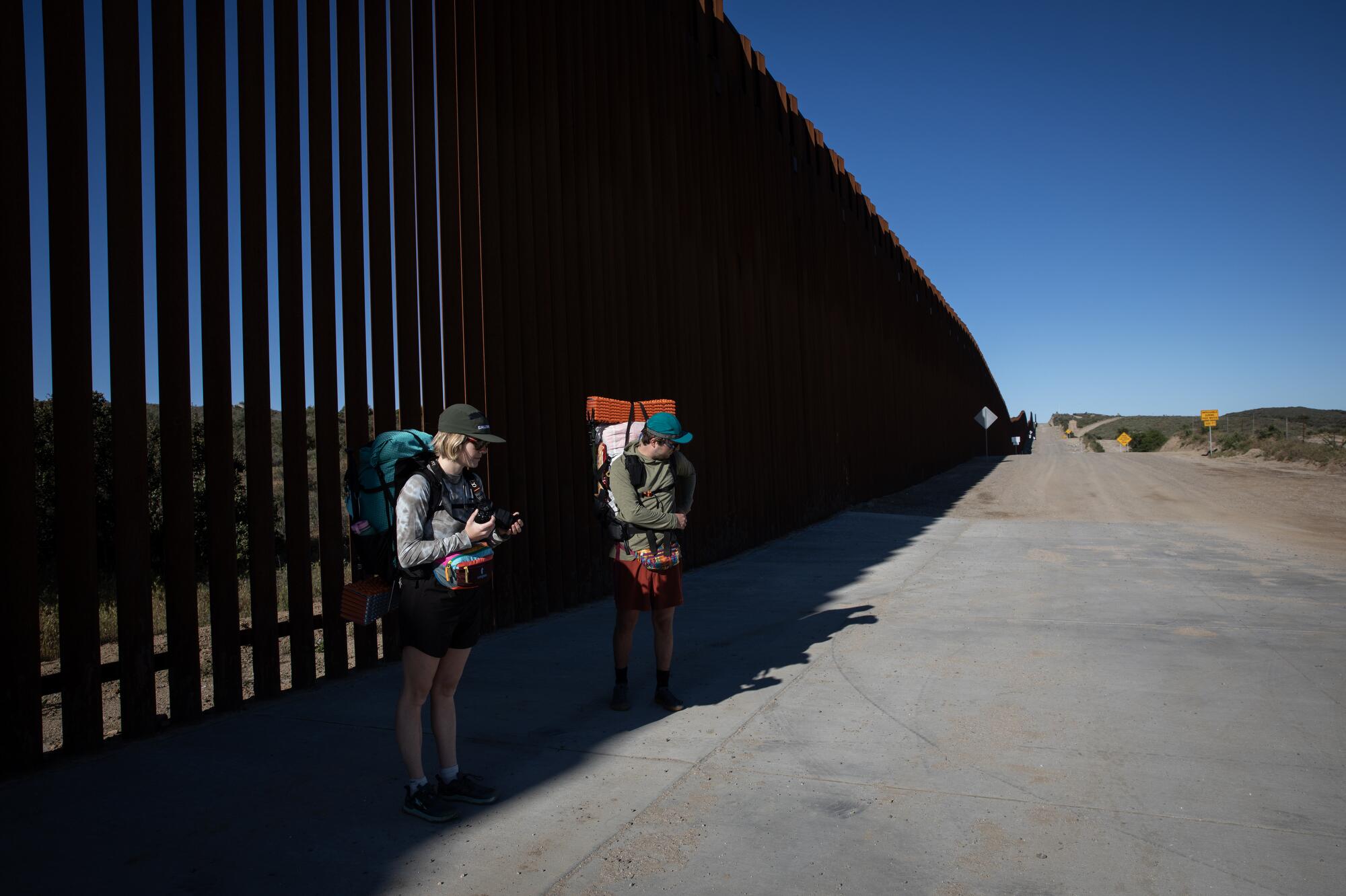 U.S.-Mexico border where the Pacific Crest Trail starts