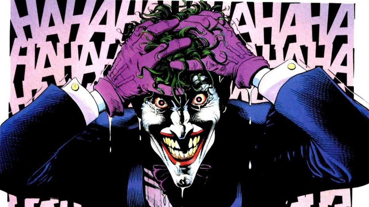 This image of the Joker's "awakening" was one of the many iconic scenes from "The Killing Joke" graphic novel.
