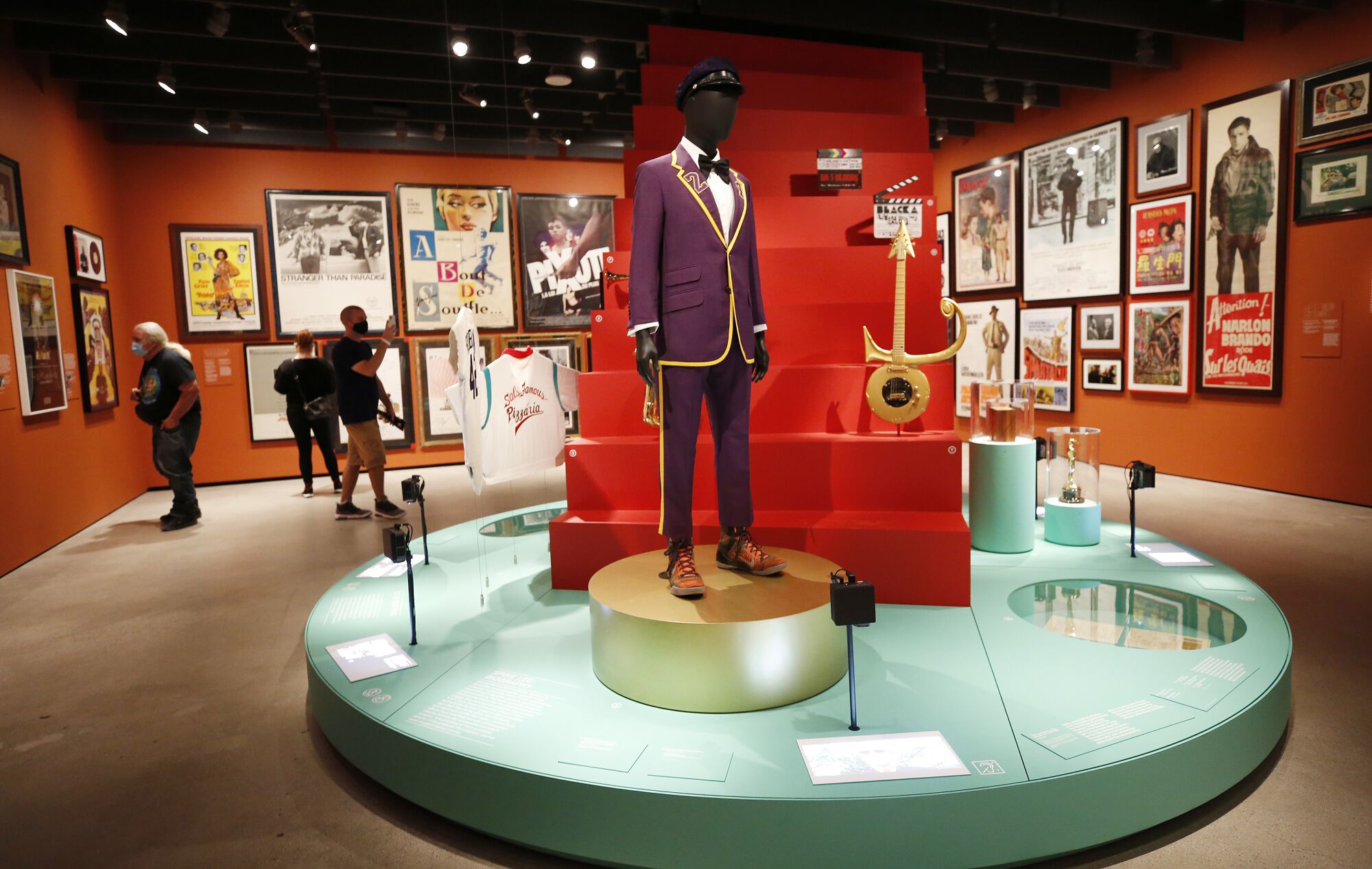 An exhibit at the Academy Museum focused on moviemaker Spike Lee features posters, costumes and other items from his career.