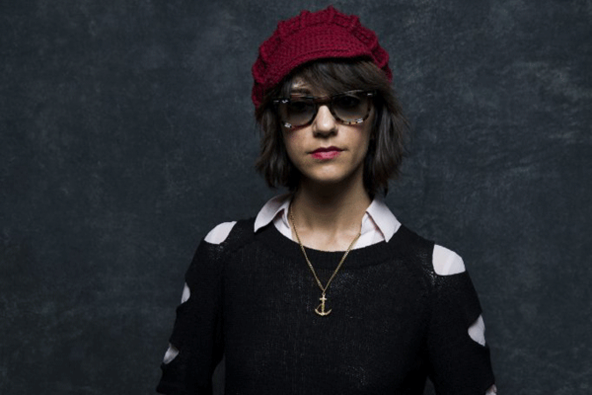 Ana Lily Amirpour, director of "A Girl Walks Home Alone at Night," photographed at the 2014 Sundance Film Festival.