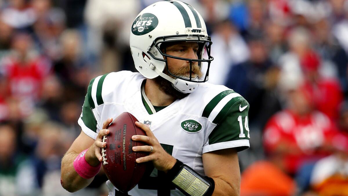 Ryan Fitzpatrick, Geno Smith and Bryce Petty collectively produced a 67.6 passer rating last season, so the Jets need a new quarterback. Expect coach Todd Bowles to encourage the Jets’ front office to be aggressive in free agency because his seat is getting warm. Bowles and his staff don’t have the time to groom a young quarterback.