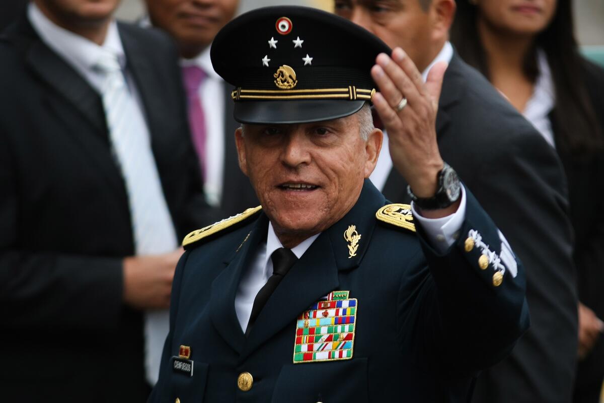 Exsecretario de Defensa, Salvador Cienfuegos 