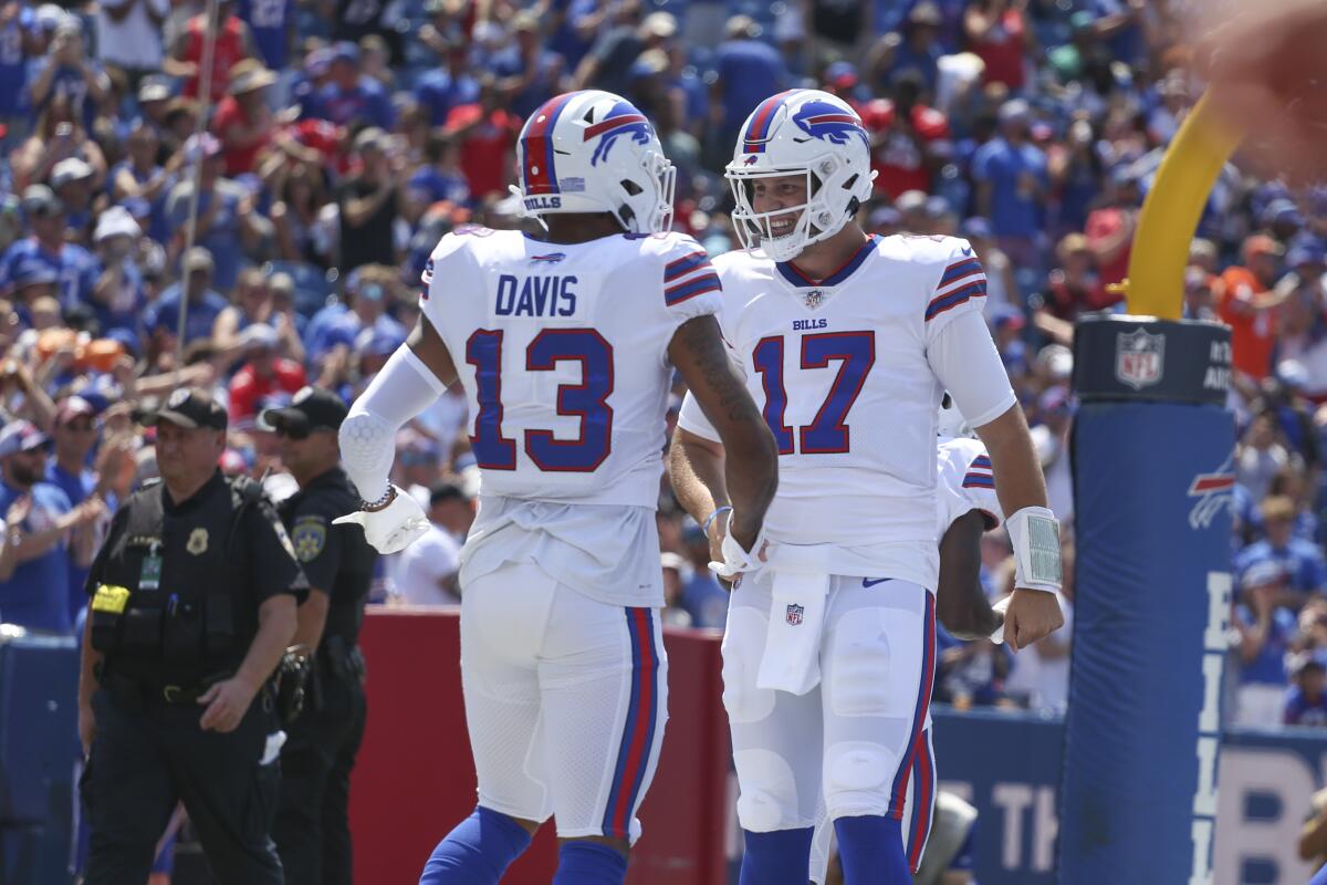 Buffalo Bills wearing all-red uniforms for Week 15 against Panthers