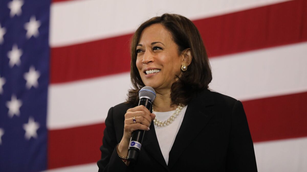 Kamala Harris’ background as a prosecutor may play well against President Trump, but could hurt her amid rollbacks of tough sentencing laws that especially affected African Americans.