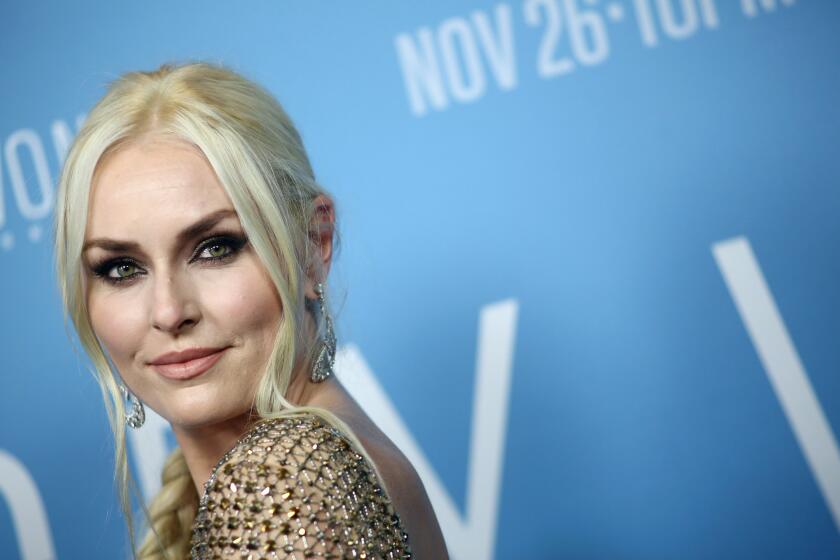 Lindsey Vonn attends the premiere Of HBO's "Lindsey Vonn: The Final Season" at Writers Guild Theater on Nov. 07.