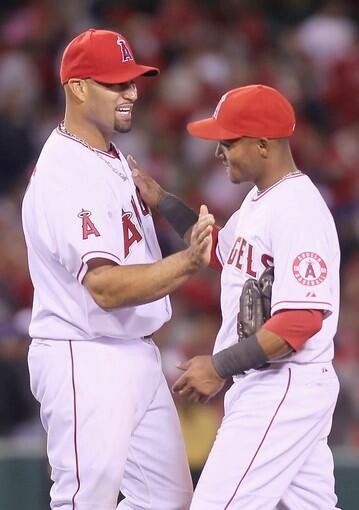 Albert Pujols, Erick Aybar