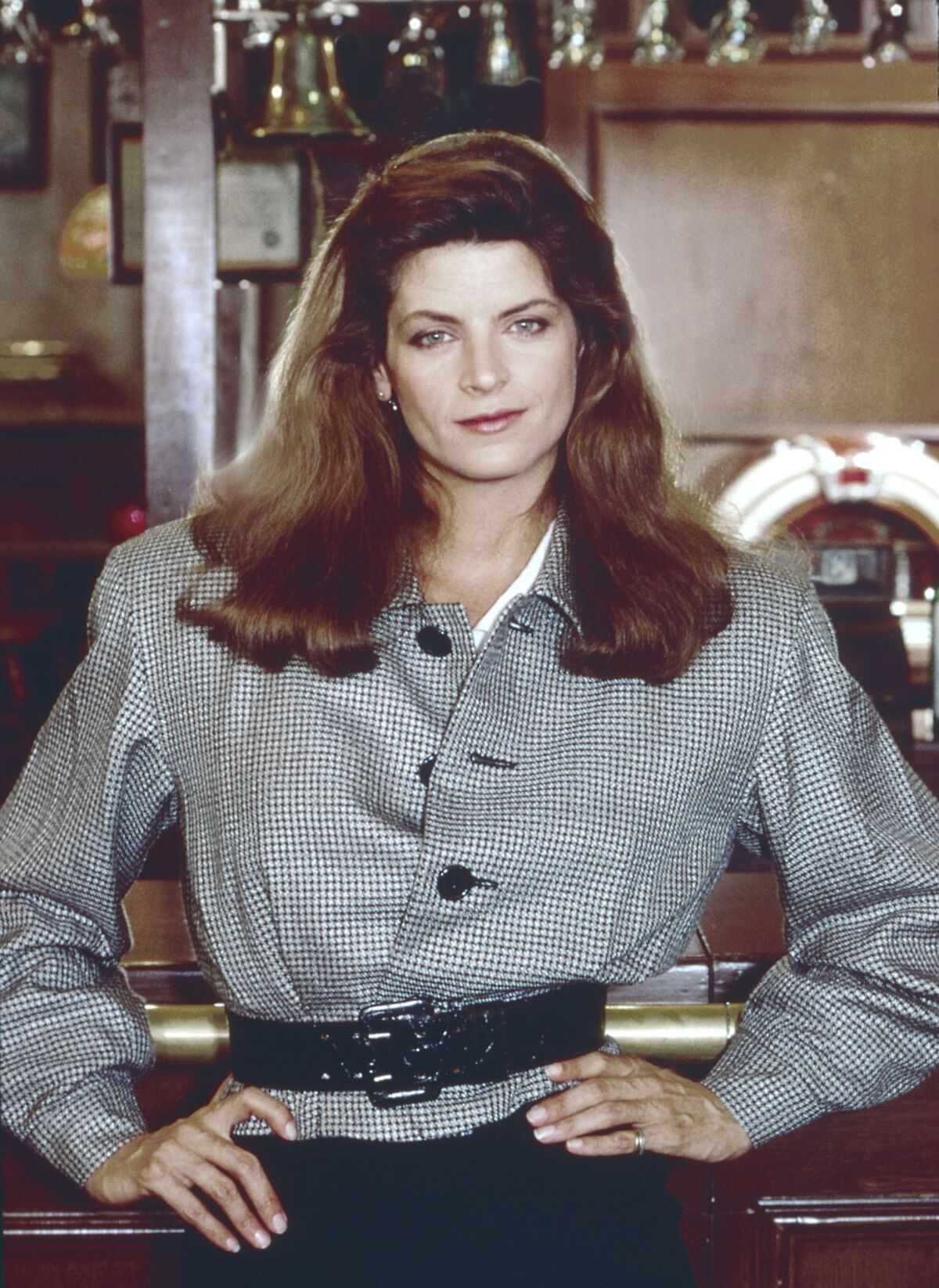 Kirstie Alley poses for a portrait in October 1983 in Los Angeles, California. 