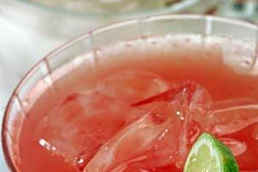 IN SEASON: Right now, you can find a pretty watermelon aguas frescas laced with lime.