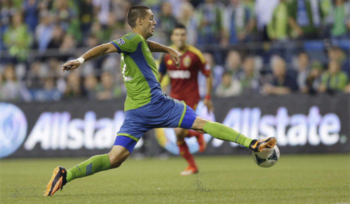 Clint Dempsey, Seattle's star forward, has played eight games since joining the Sounders in August but has not scored.