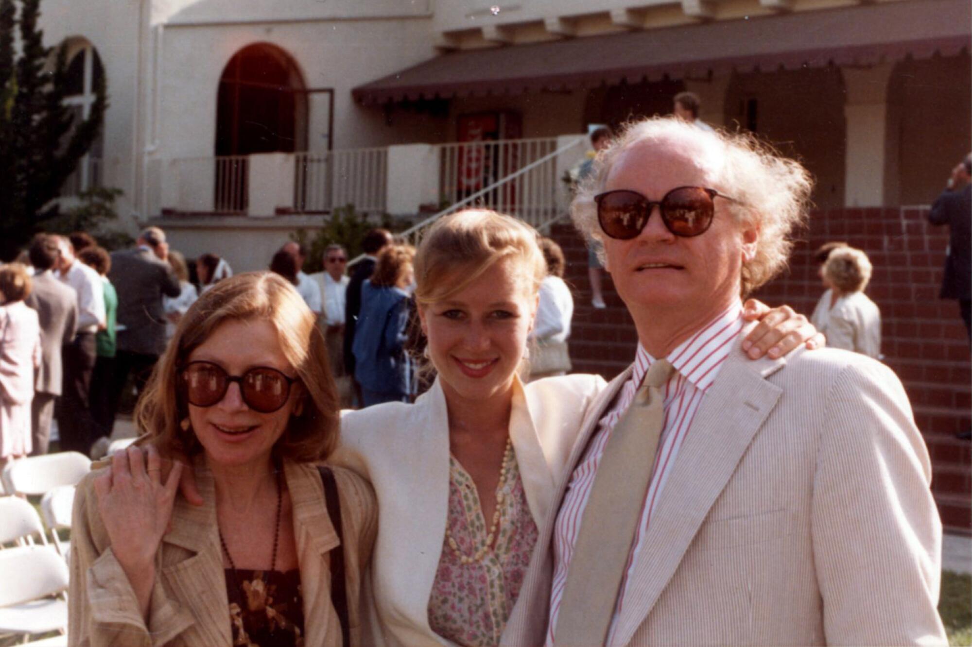 Joan Didion and John Gregory Dunne with their daughter, Quintana, in 1984.