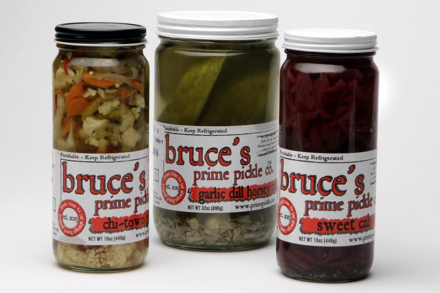 Assorted pickles from Bruce's Prime Pickle Co.