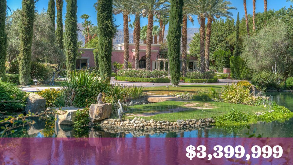 The compound-estate on about three acres in Rancho Mirage was built for film actress Marion Davies in the 1950s.