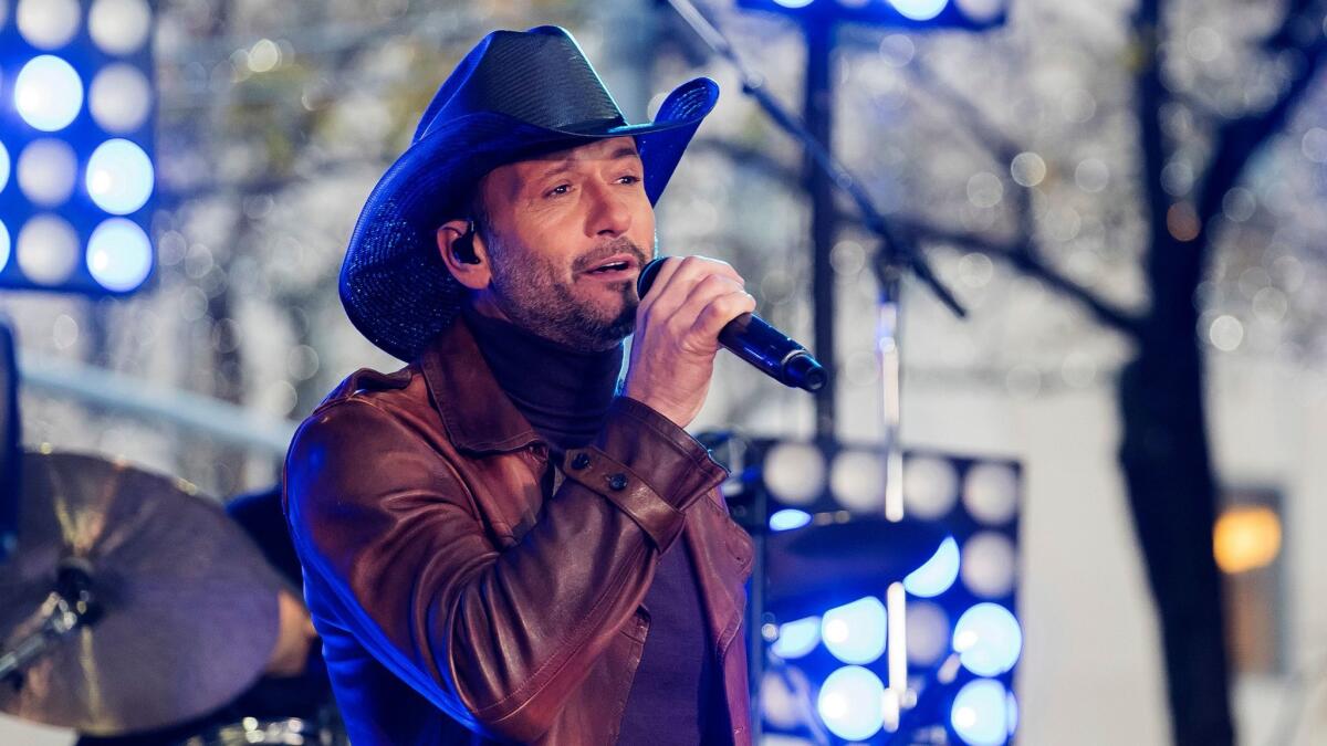 Tim McGraw performs on NBC's "Today" show Nov. 17, 2017.