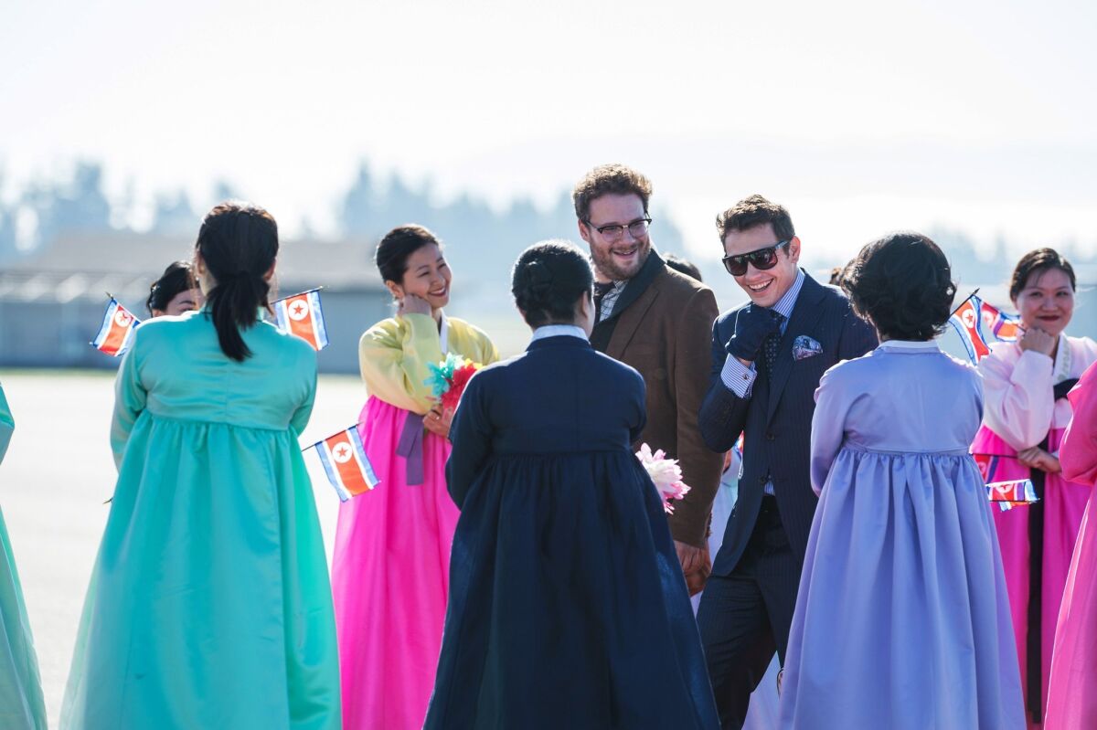 With "The Interview," it's the first time a major studio release has become available in what the industry calls day-and-date -- that is, available for home viewing at the same time it opens in theaters.