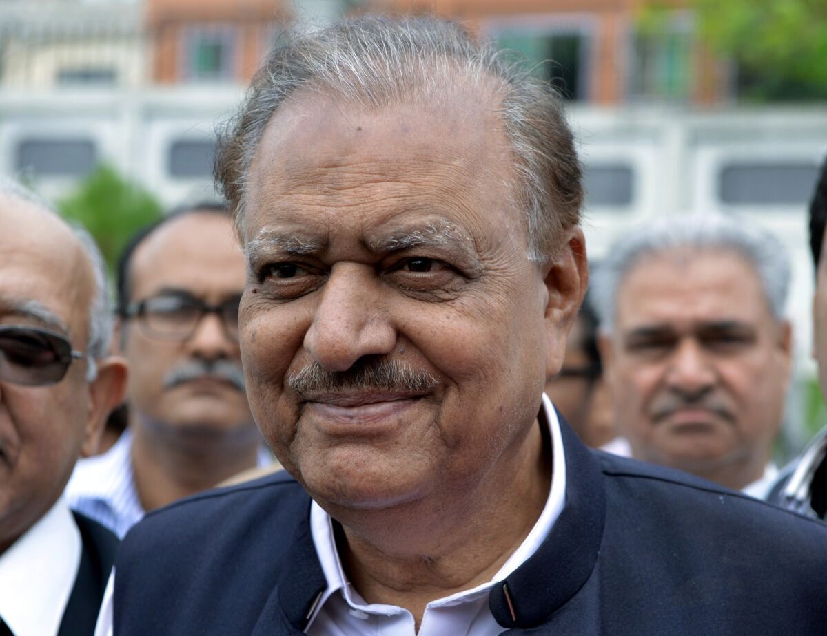 Mamnoon Hussain was elected Pakistan's president. He will succeed Asif Ali Zardari, whose five-year term expires in September.