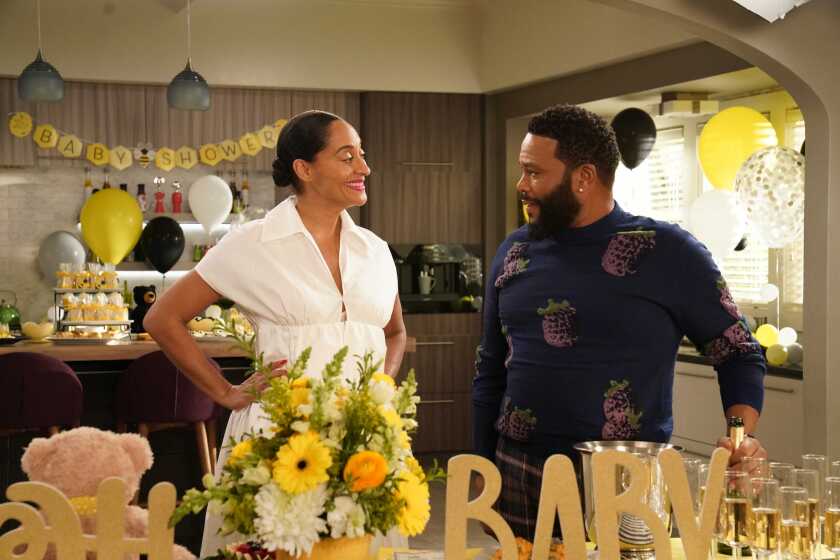 Tracee Ellis Ross and Anthony Anderson in ABC's "black-ish."