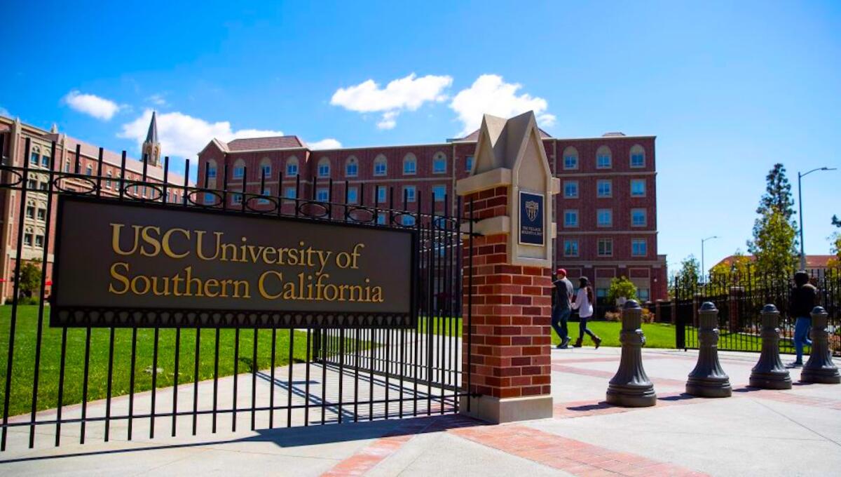 Campus de la USC (Universidad del Sur de California) en Los Ángeles, California.