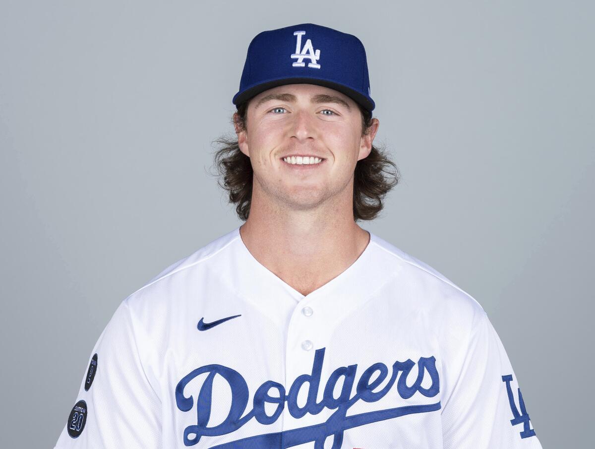 Ryan Pepiot of the Los Angeles Dodgers baseball team